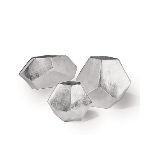 Set of 3 Diamond Shaped Vases