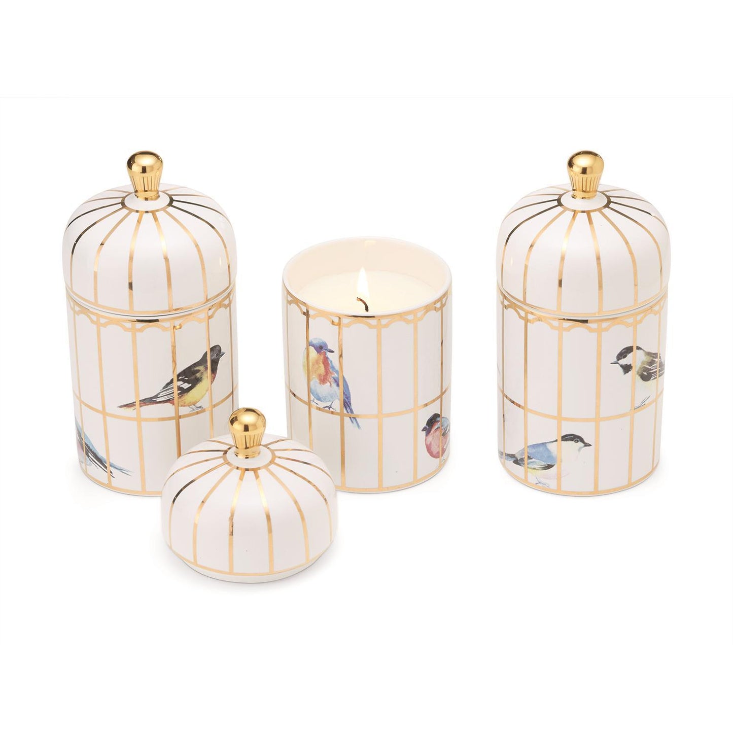Gilded Cage Lidded Fill Candle