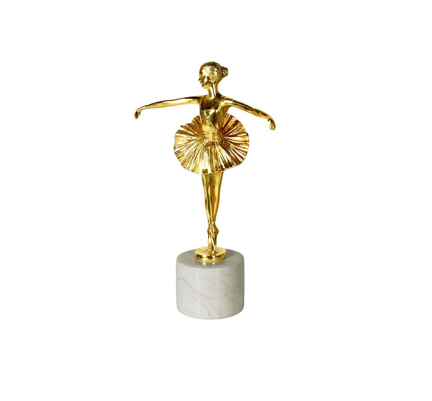 Marble & brass ballerina
