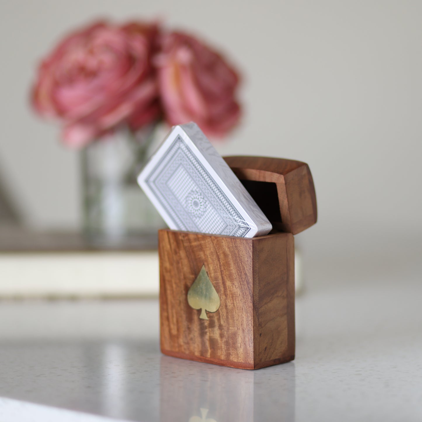 Playing Card Set in Wooden Box