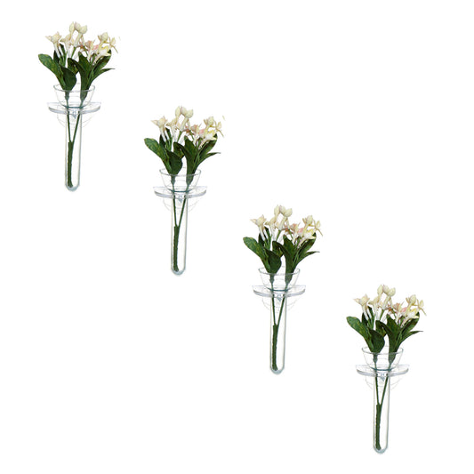 Set of 4 wall flower vase