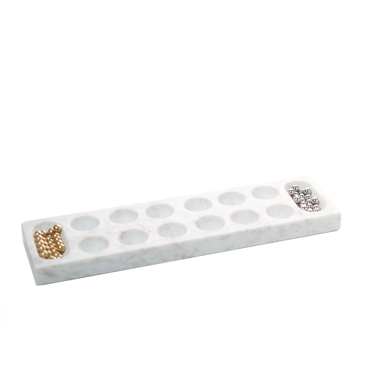 Mancala Game with 48 Metal Game Pieces