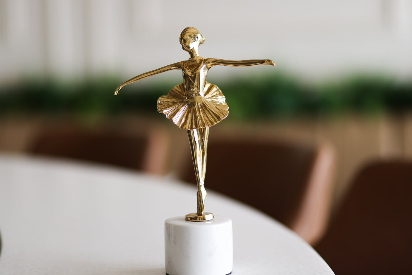 Marble & brass ballerina