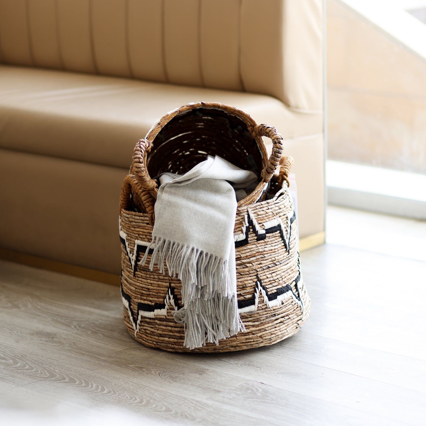 Mist wool throw