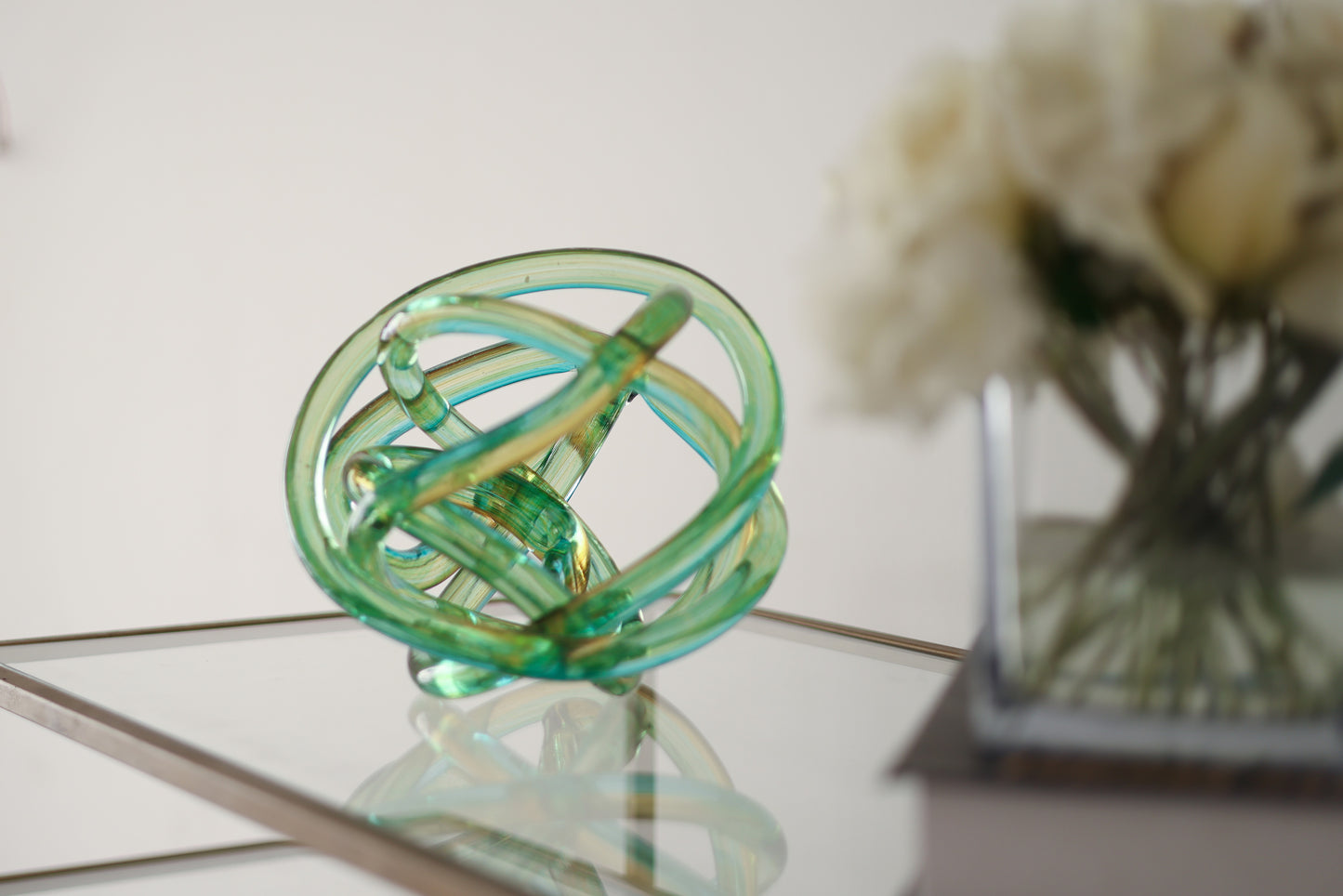 Green and yellow knot Ornament