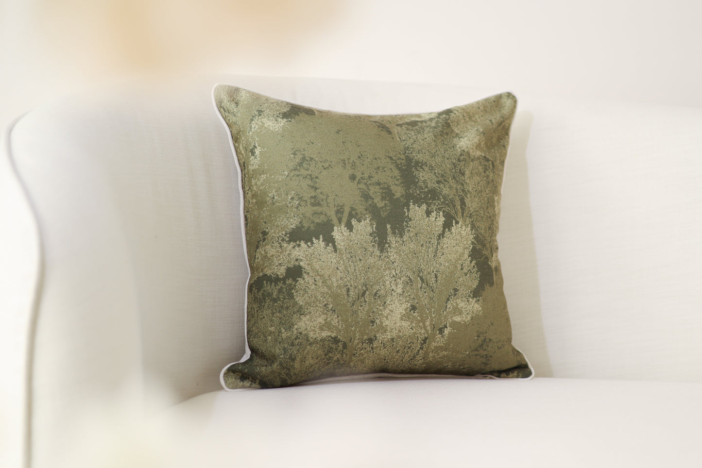 Green trees cushion