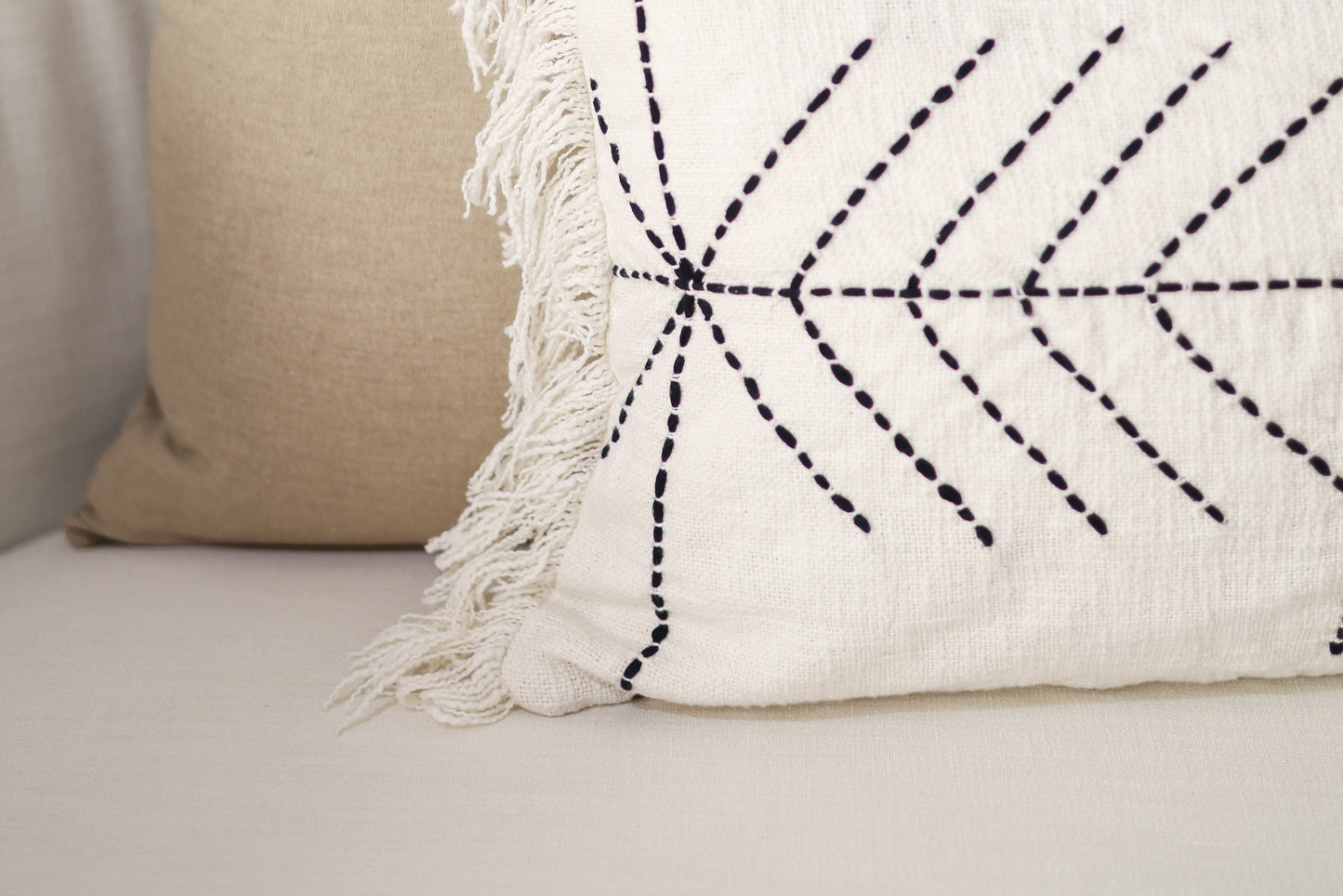 cushion cover with fringe