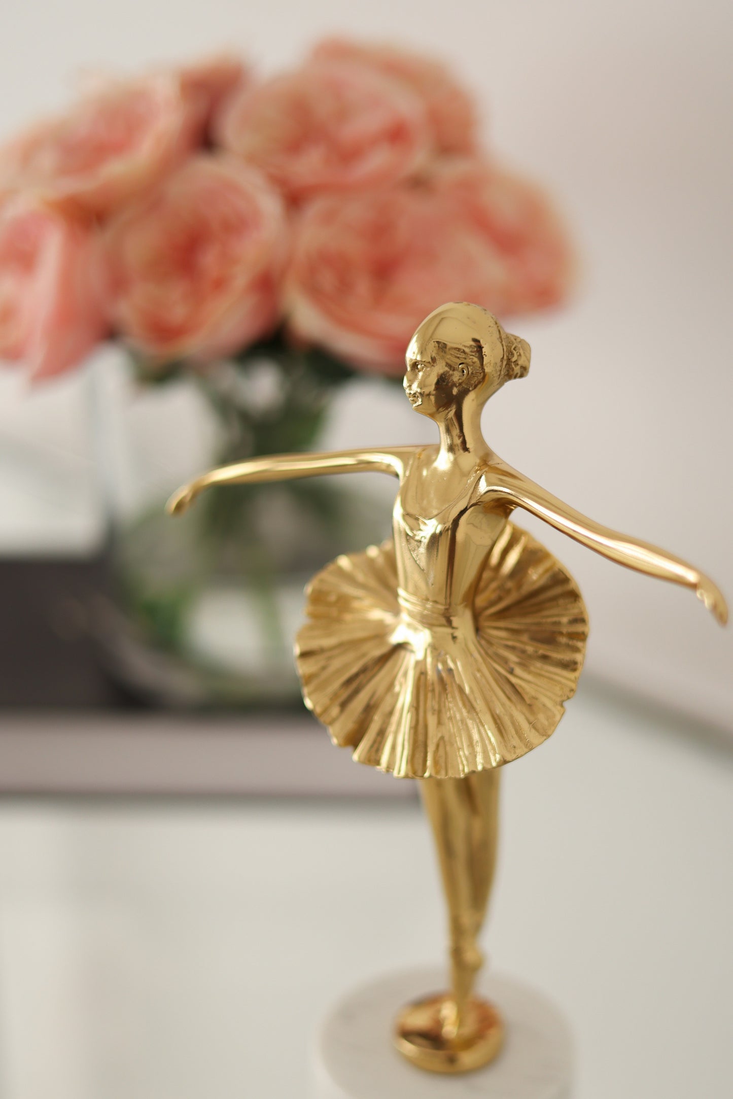 Marble & brass ballerina