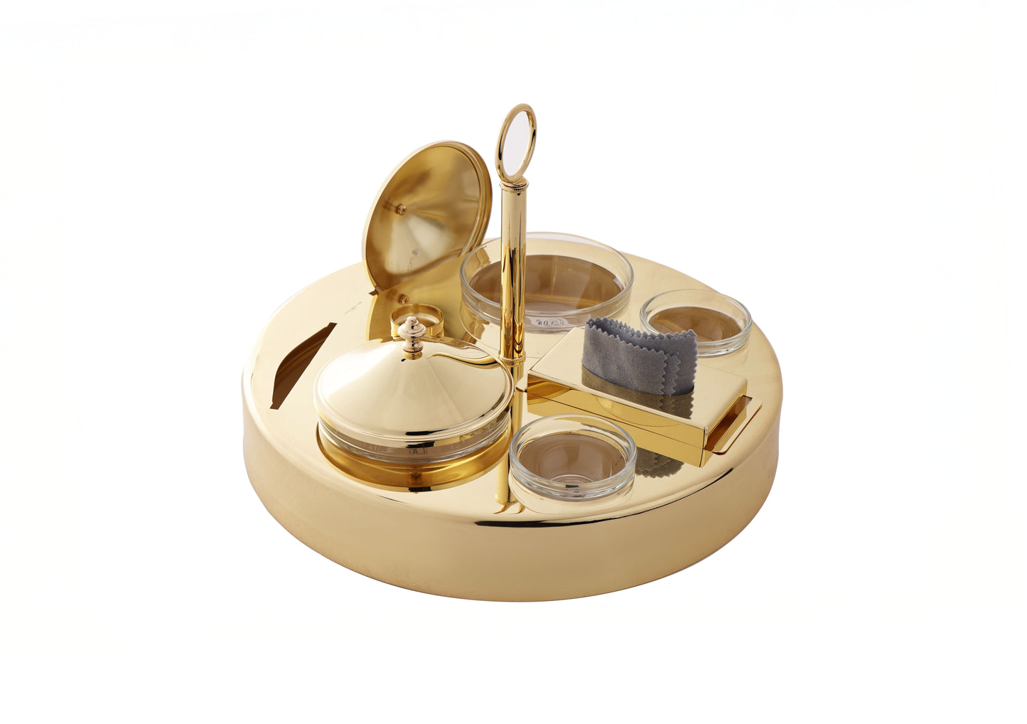 Round date tray stand