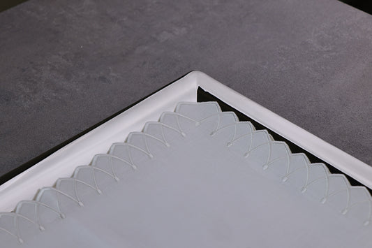 Tray Mat with embroidery curves