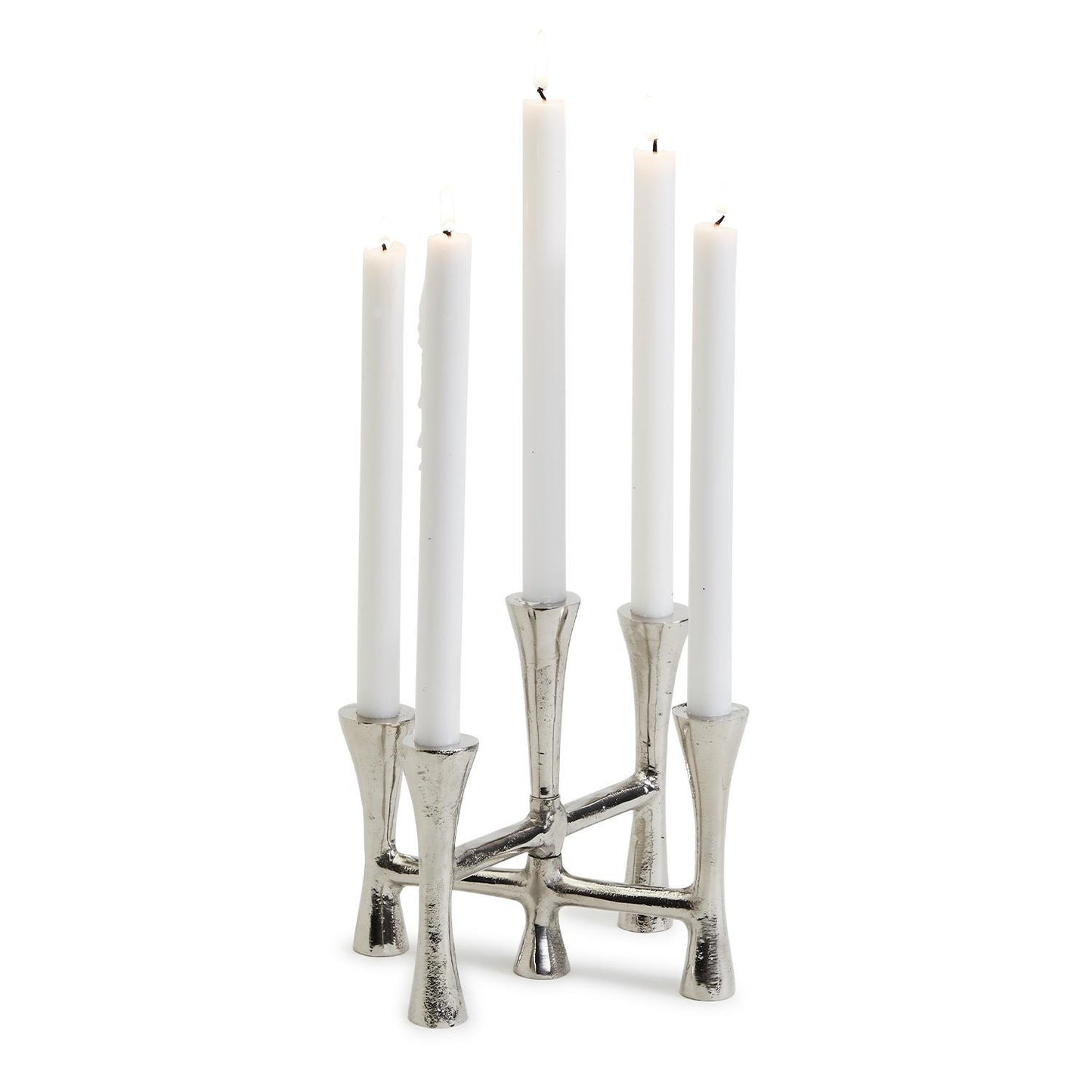 Silver Taper Candleholder Holds 5 Candles