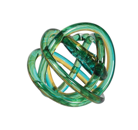 Green and yellow knot Ornament