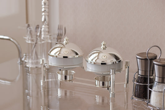 Metal stand hexagon shape