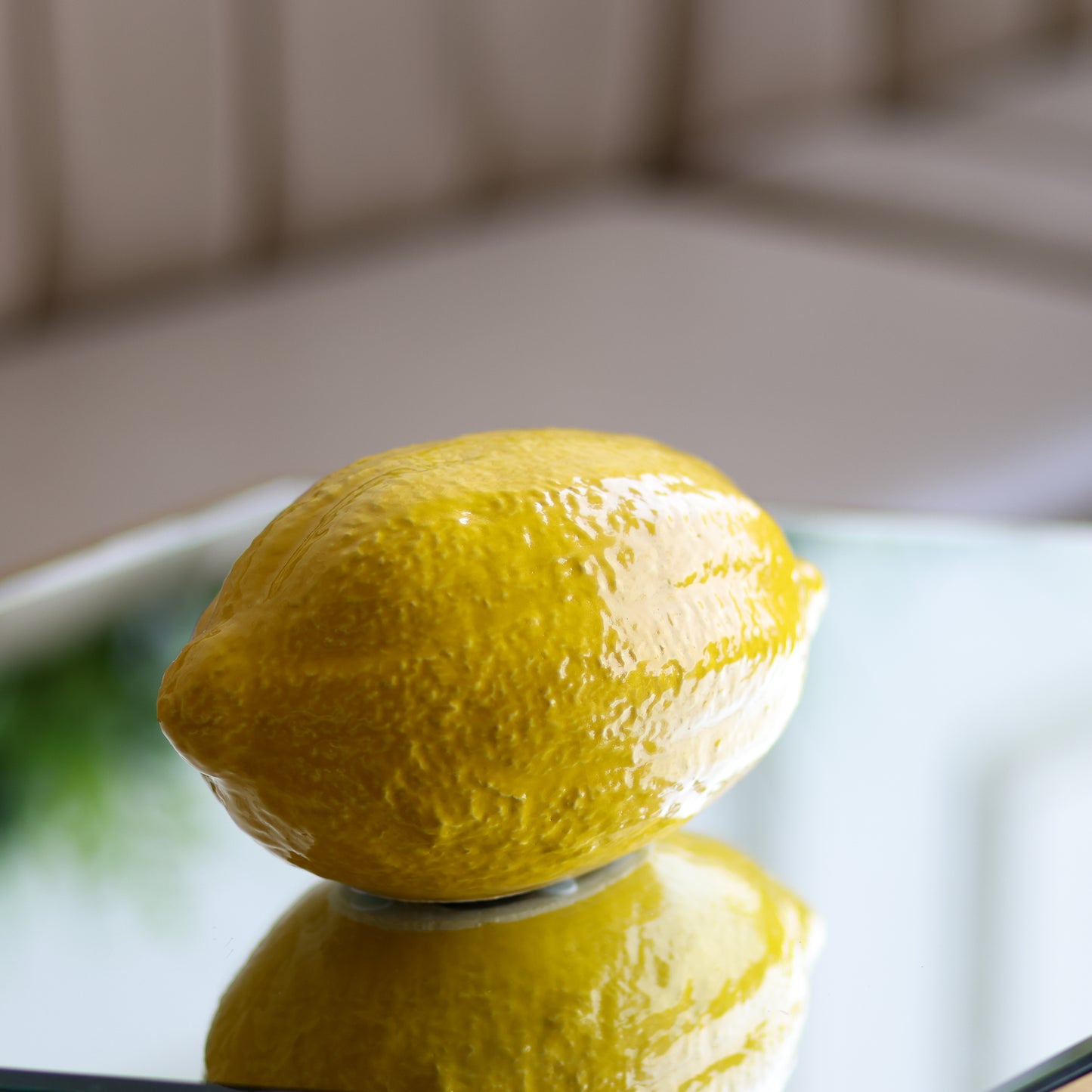 Large ceramic lemon