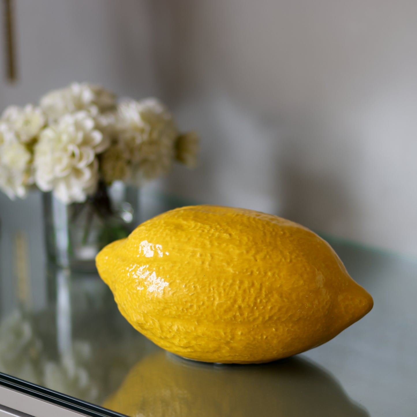 Large ceramic lemon
