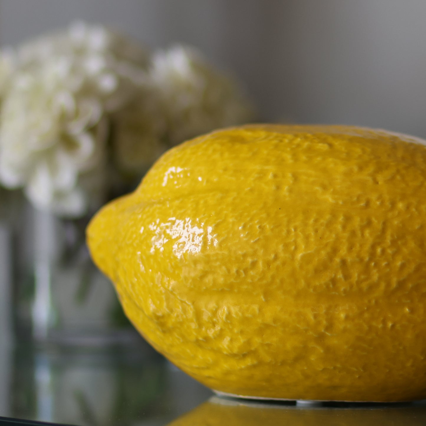 Large ceramic lemon