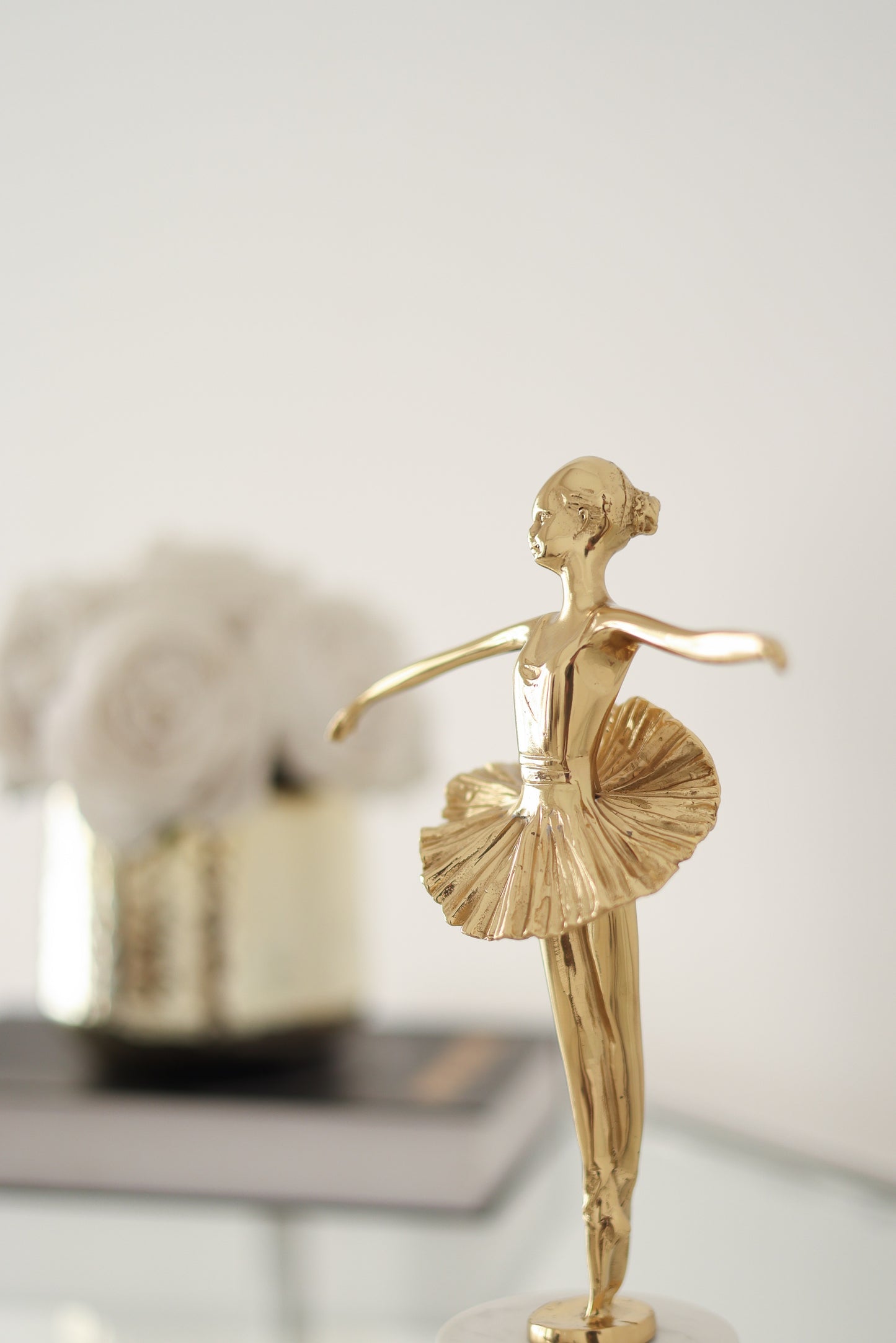 Marble & brass ballerina