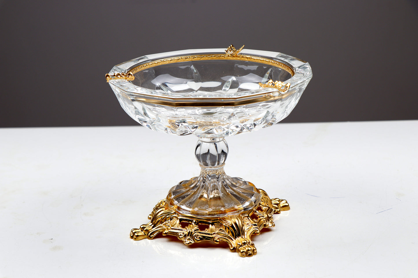 Gilded Glass ashtray
