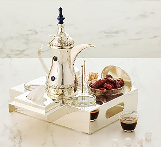 coffee and date tray