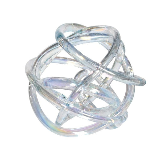 Clear glass knot